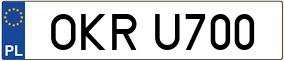 Trailer License Plate